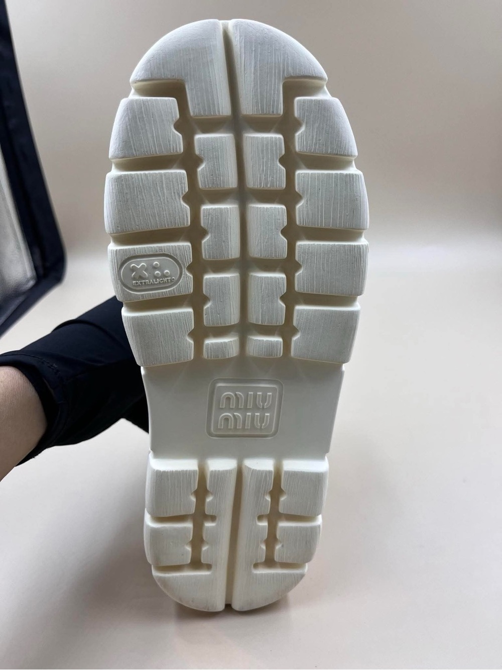 Miumiu Chunky White Jelly Sandals with Buckle Strap - Picture 13 of 16